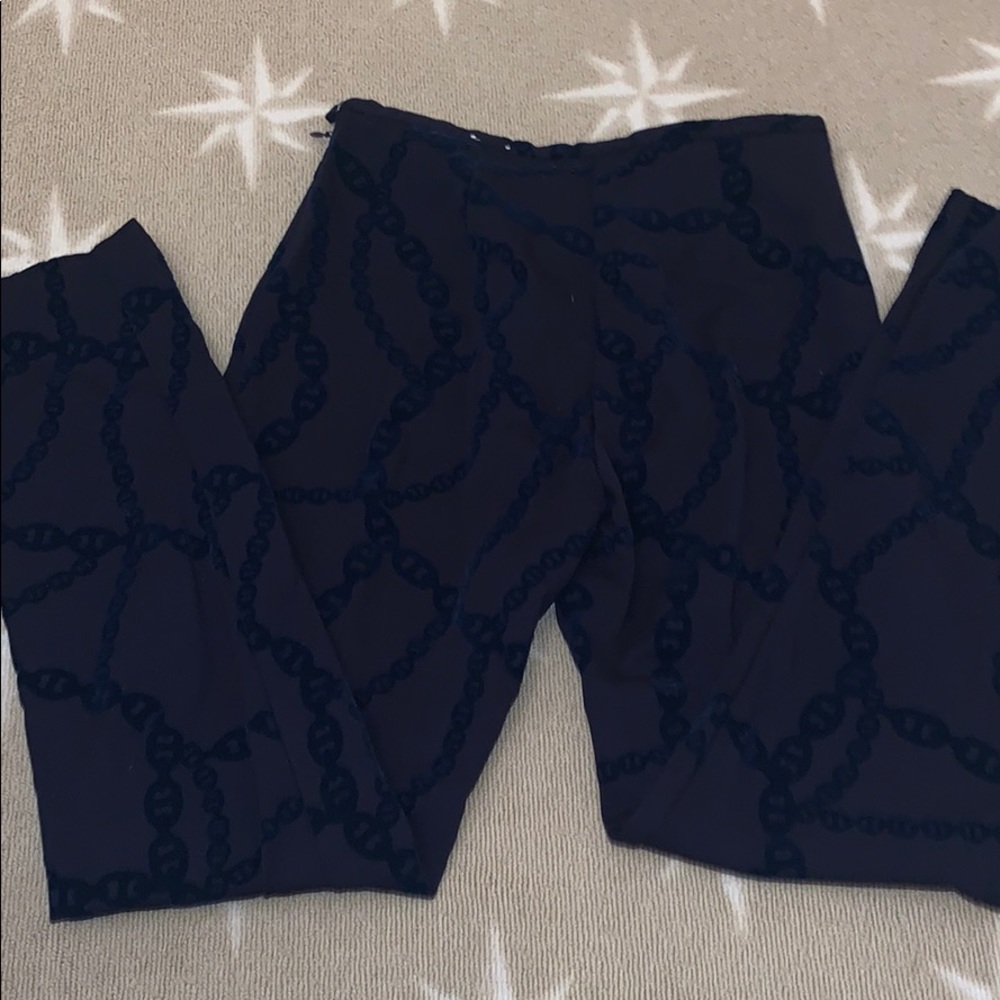 J. McLaughlin navy cropped pants